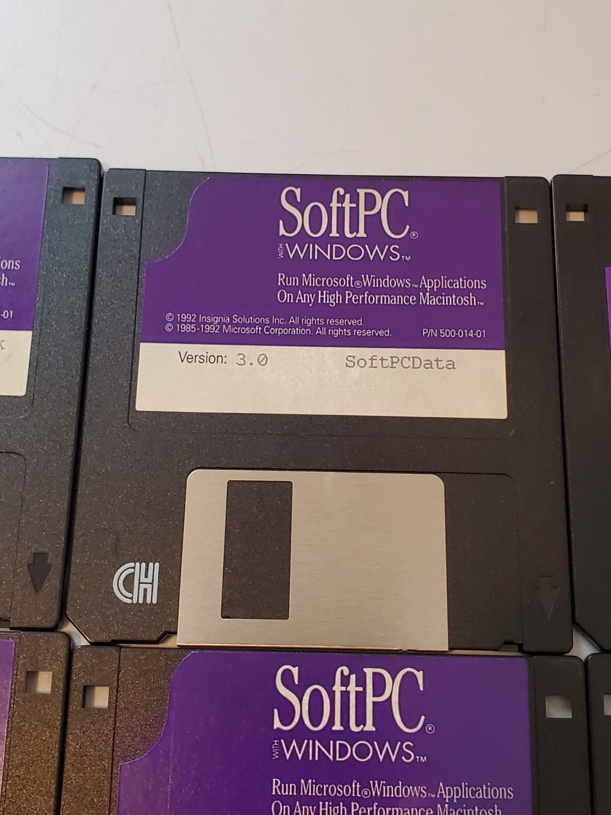 Soft PC with Windows Microsoft Version 3.0 Macintosh 3.5″ Floppy Disks Data EUC