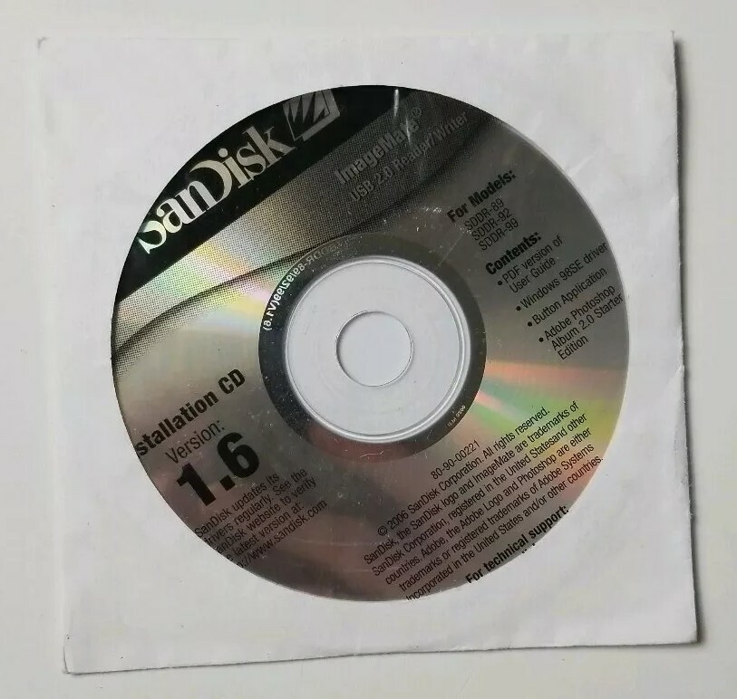 ImageMate USB 2.0 Reader Writer Ver 1.6 CD-ROM with Adobe Photoshop Album 2.0