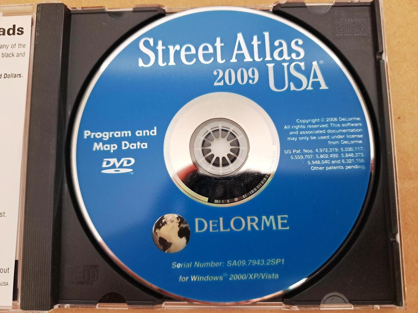 Delorme Street Atlas USA 2009 Retail Full Version w/ License