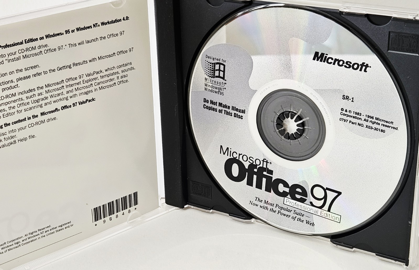 Microsoft Office 97 – Professional Edition – SR1 – CD-ROM w/ product key