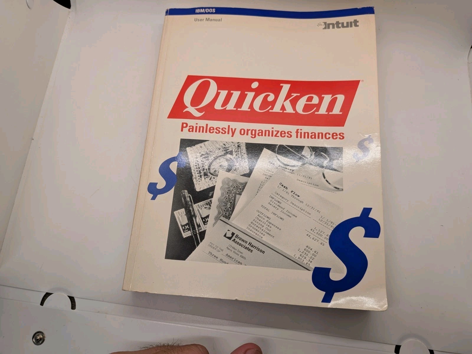 Vintage Intuit Quicken 3 IBM And 5 IBM DOS Manual No Discs