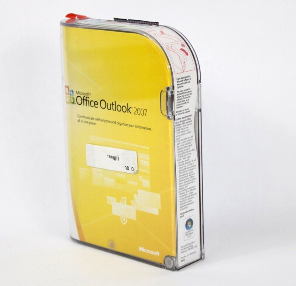 Microsoft Office Outlook 2007 Full Retail English Version – New Open Box