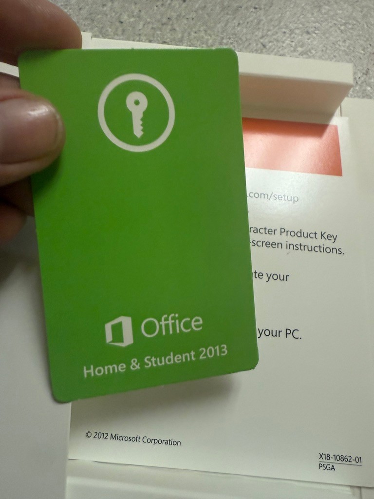 MS Microsoft Office 2013 Home and Student Full English Retail Version. KEY CARD