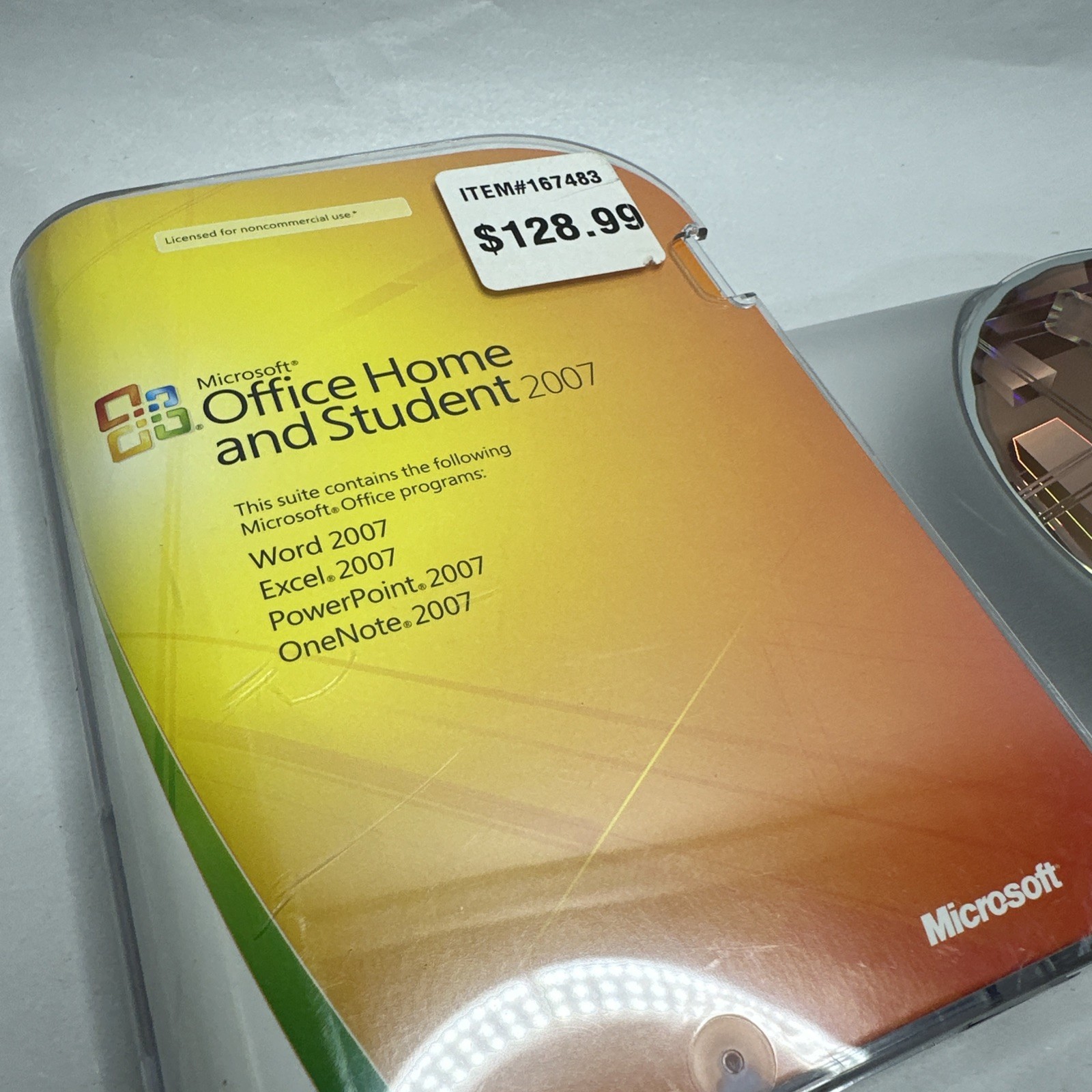 Microsoft Office Home and Student 2007 w/ Product Key Preowned Disk & Box
