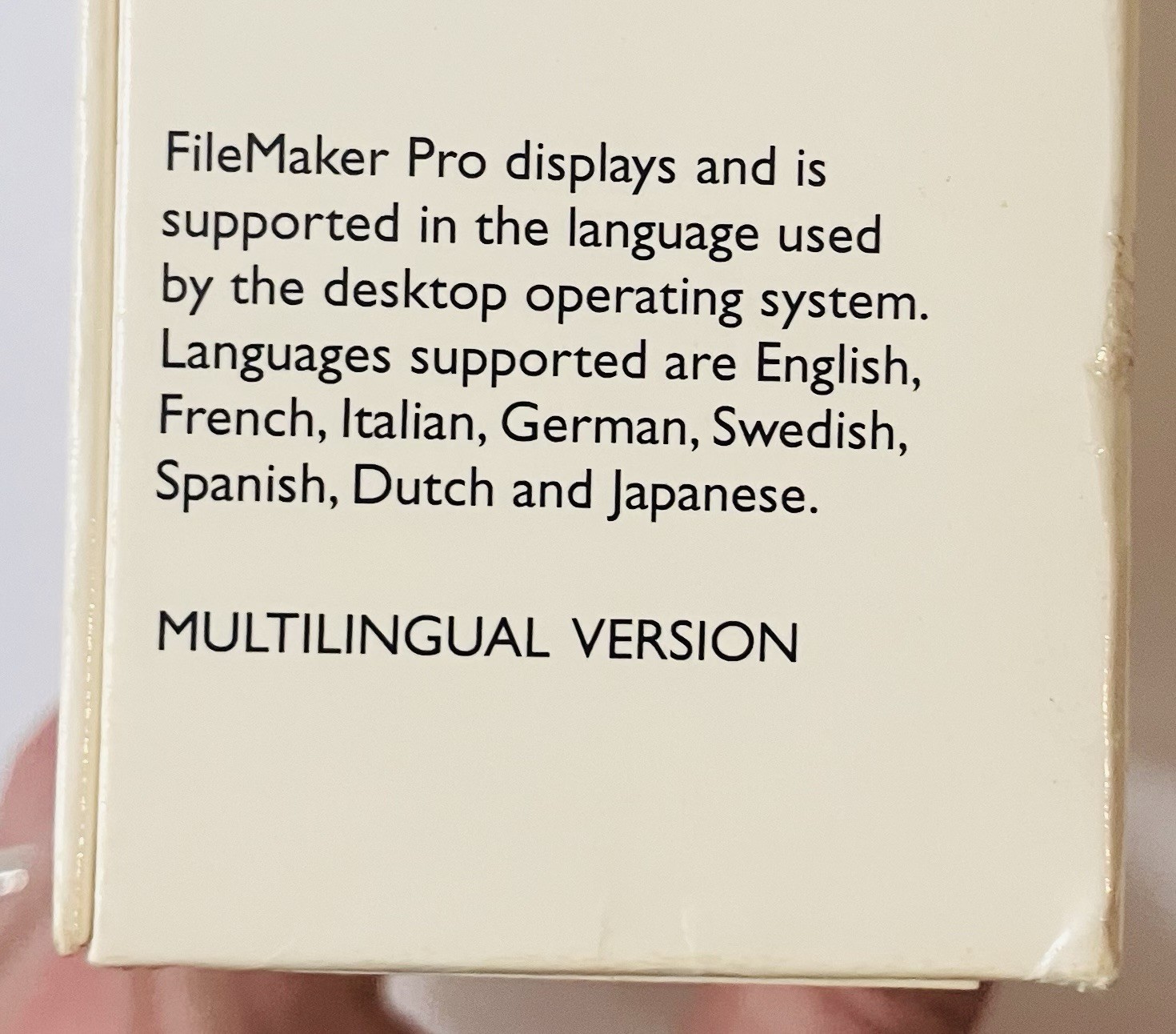FileMaker Pro 7 Upgrade Retail Box CD 2004 Mac Windows Multilingual Database
