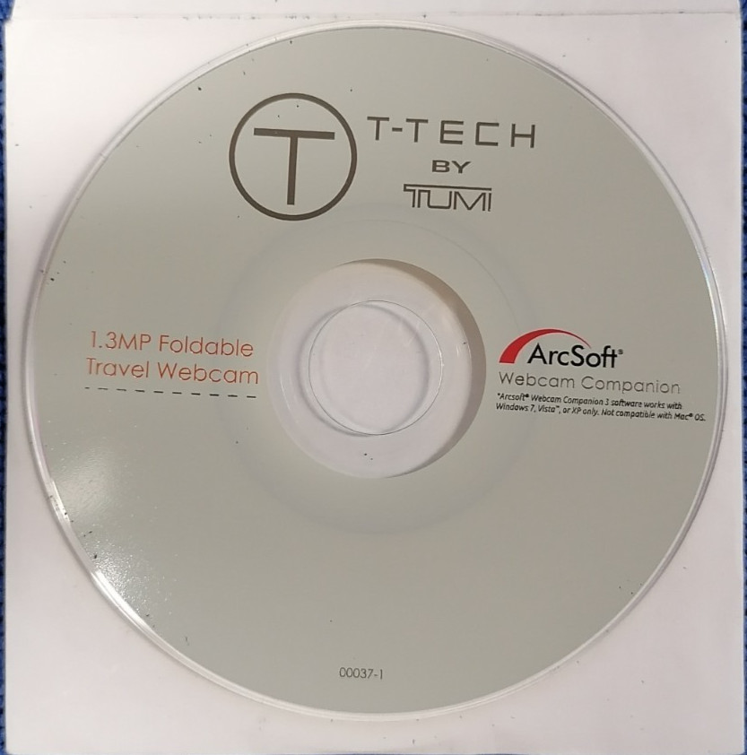 T-Tech by Tumi 1.3 MP Foldable Travel Webcam with Installation Media