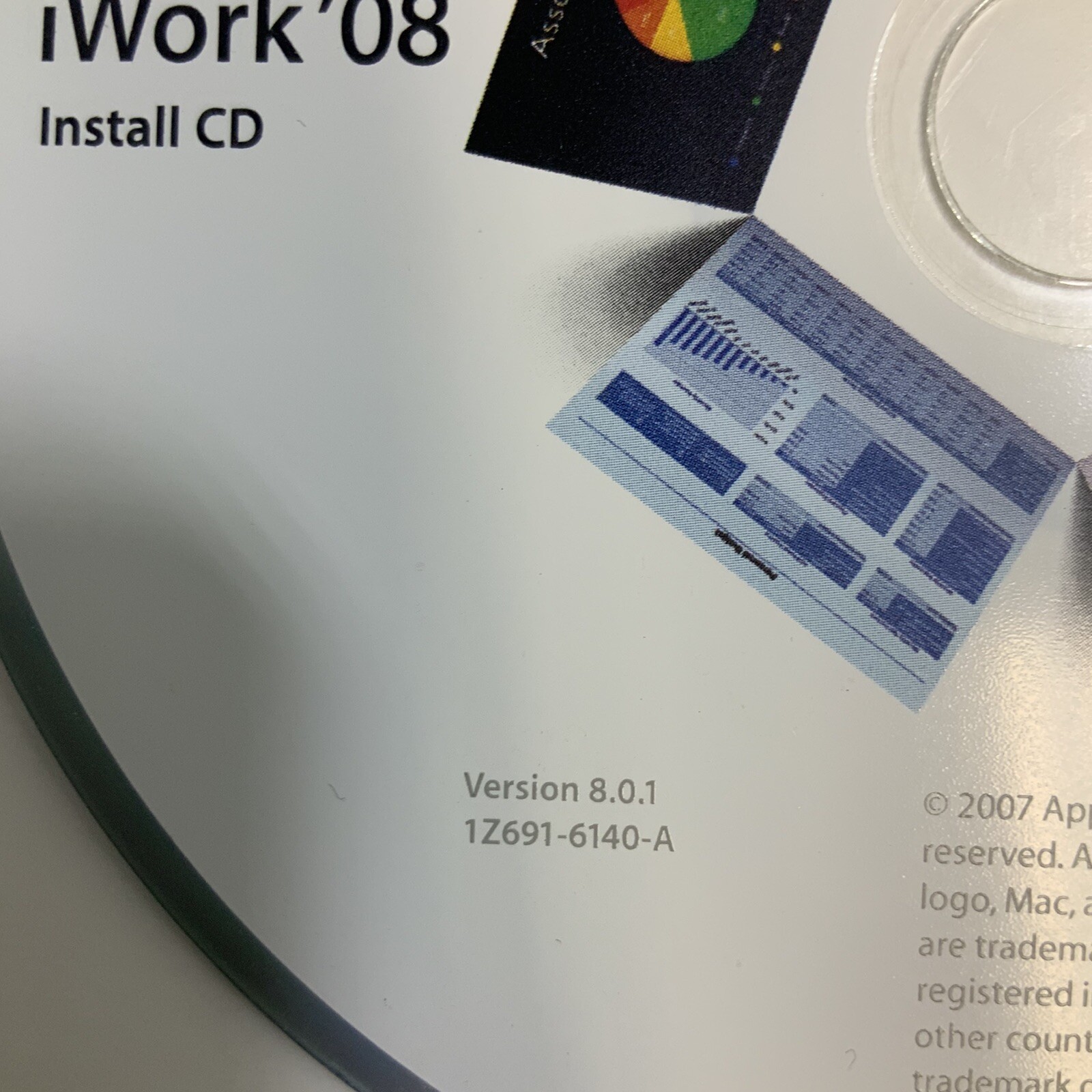 iwork ‘08 Instal CD 2007 Mac Disk Vintage Computing ElectronicsRecycledCom