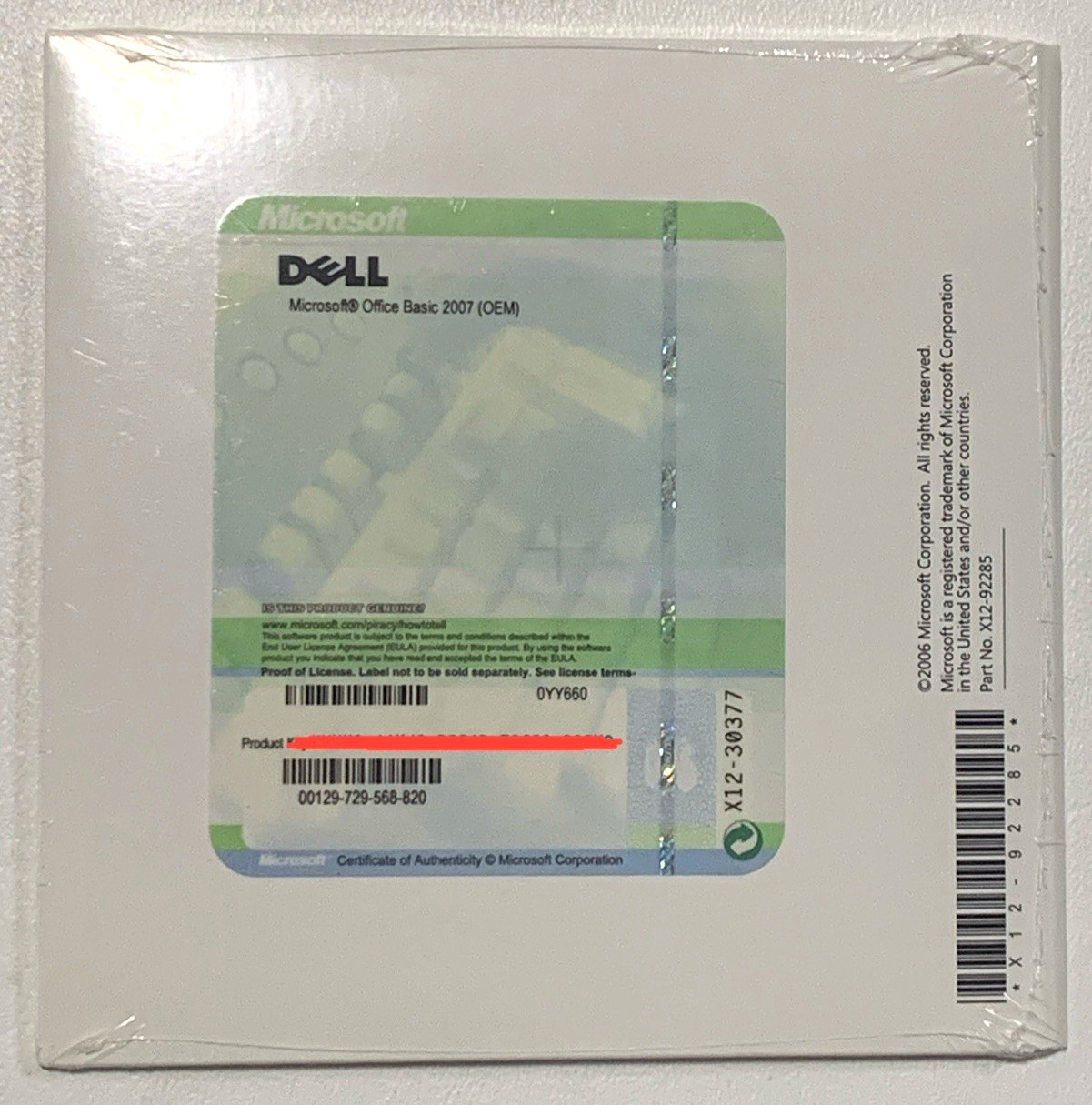 Microsoft Office Basic Edition 2007 – Brand New – Sealed