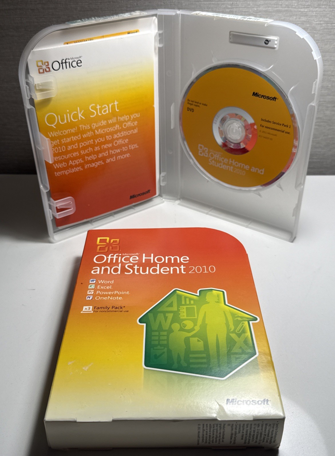 Microsoft Office Home & Student 2010 -Windows (3 Devices) – DVD With Product Key