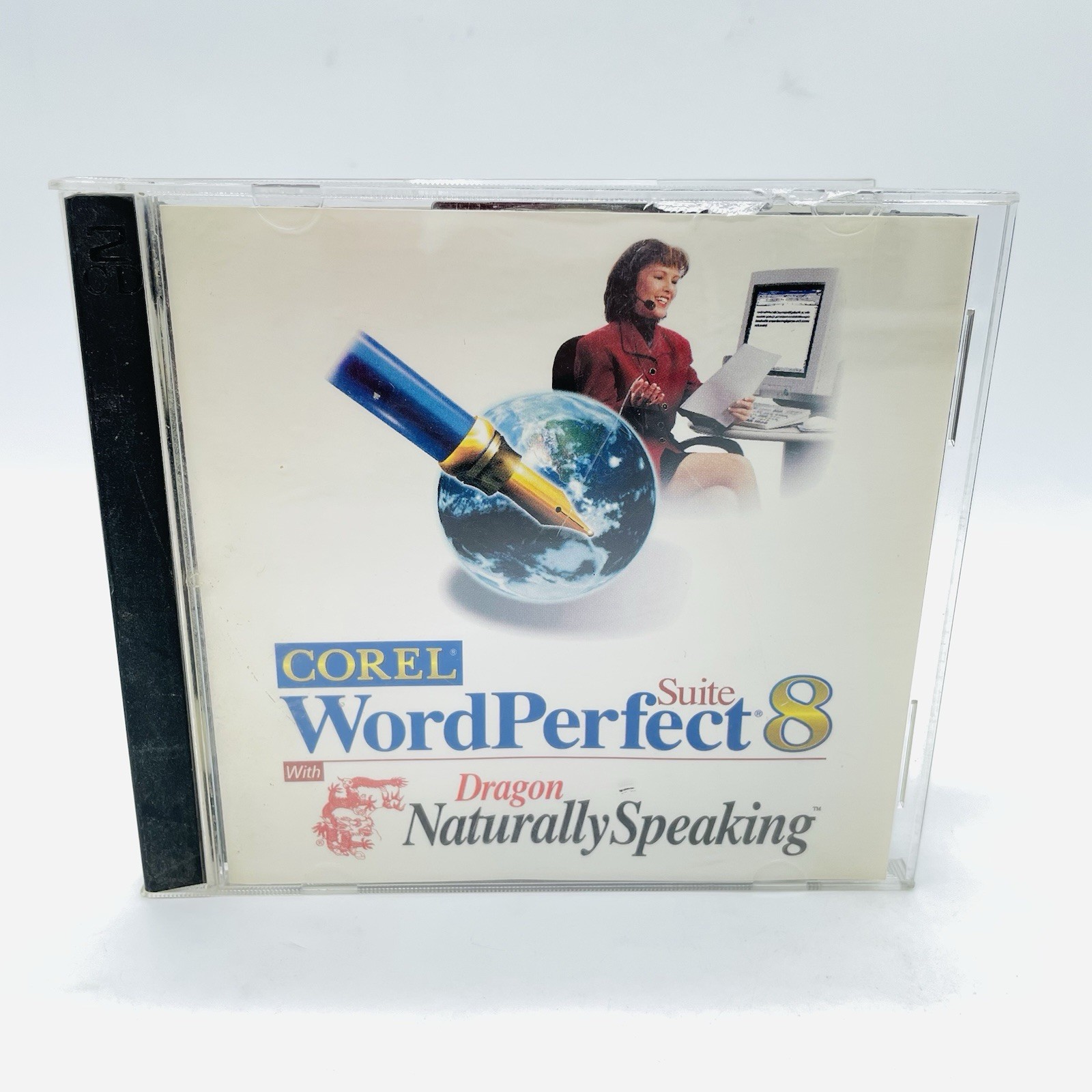 Corel Word Perfect Suite 8 w/ Dragon Naturally Speaking (Windows PC) Fast Ship