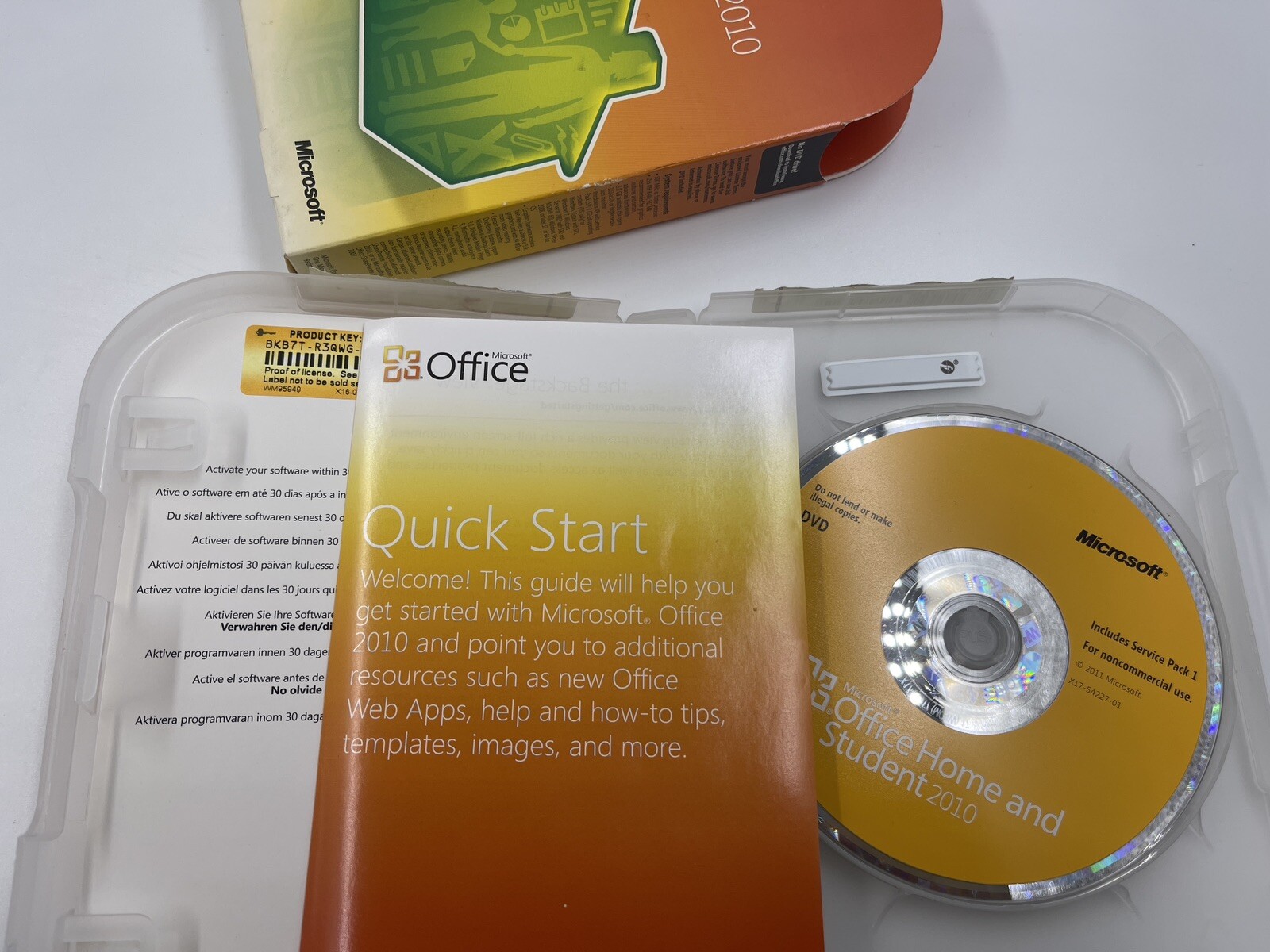 Microsoft Office Home And Student 2010 Software Windows With Product Key