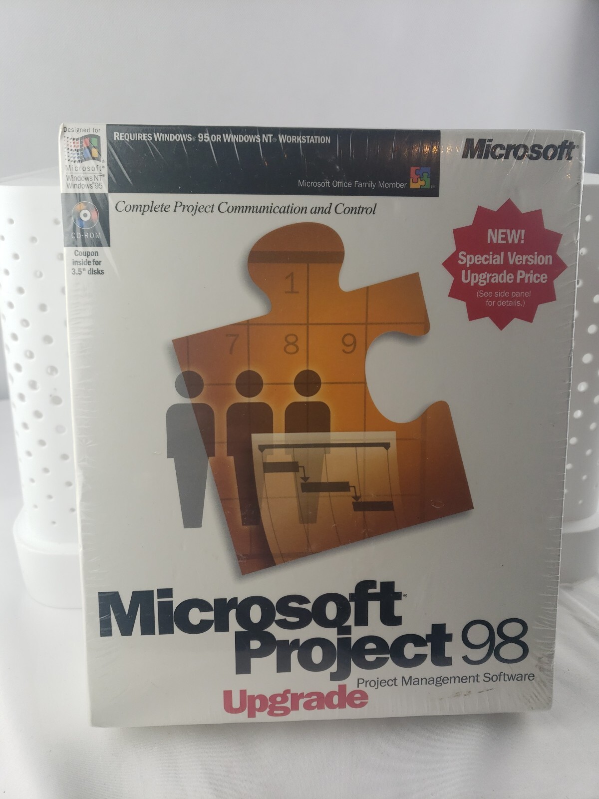 Microsoft Project 98 Upgrade -Projet Management Software New Sealed