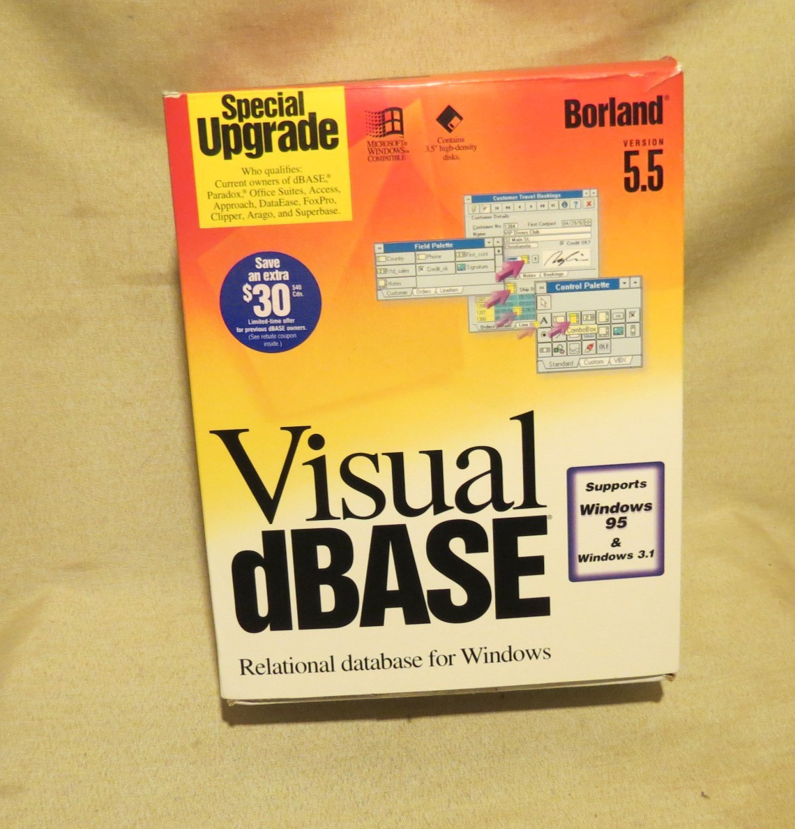 Borland Visual DBase 5.5 Windows 95 & 3.1 GUIDES AND MANUALS only