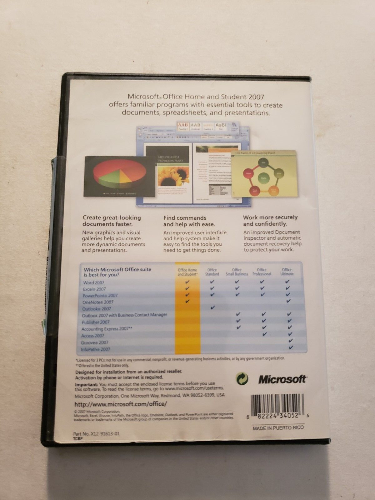 Microsoft Office Home and Student 2007 Service Desk Edition w/ Product Key