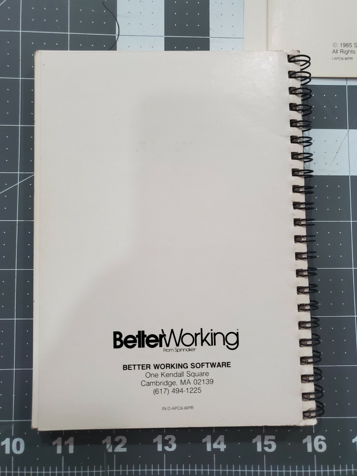 Better Working From Spinnaker Word Processor Instructions Manual Quickstart Card
