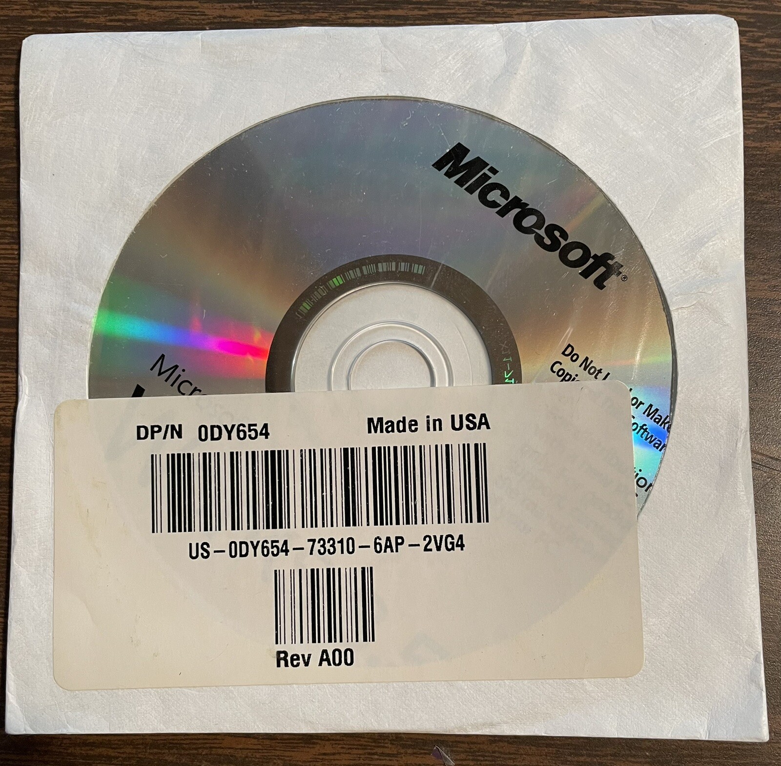 New Sealed Microsoft Works 8.5 Installation Disk Media P/N: 0DY654