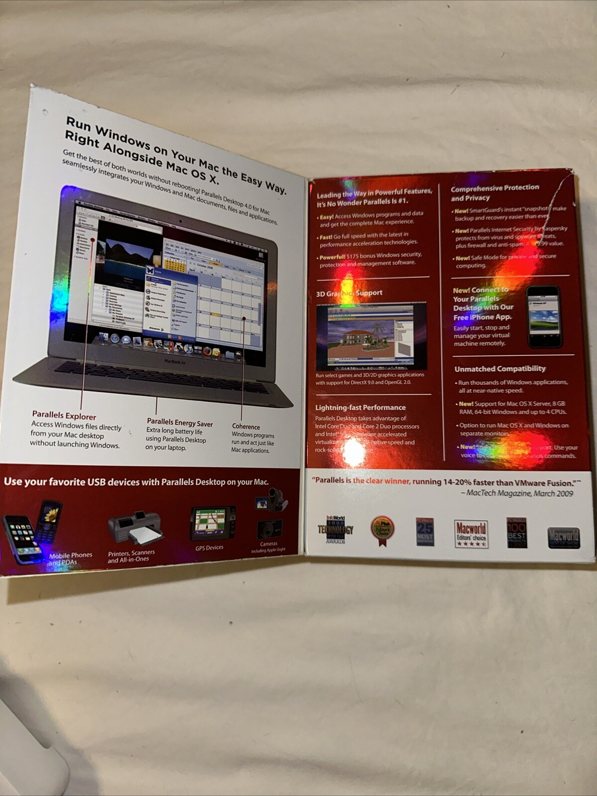 Parallel Desktop 4.0 for Mac OS X 10.4.11 or Later *MINT Condition w/ KEY