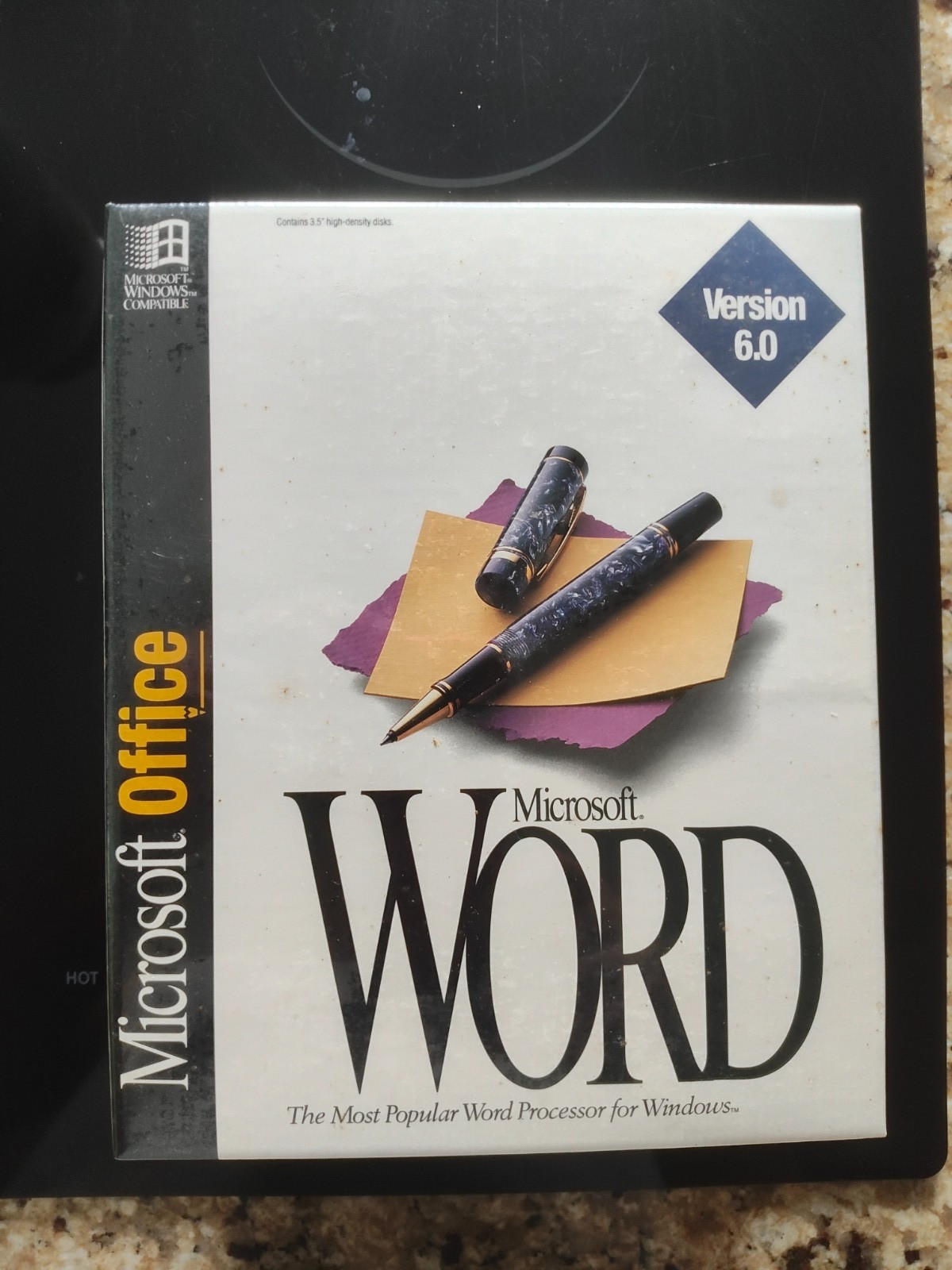 Microsoft Office Word Version 6.0 Retail Package NEW sealed 3.5″ floppy discs