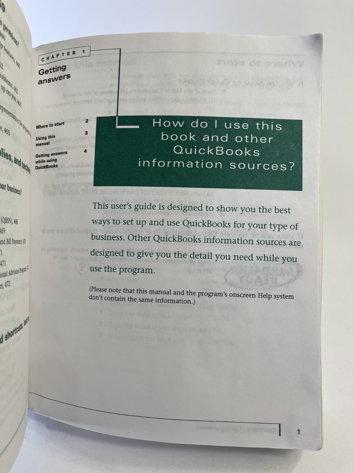 Quicken Financial Solutions QuickBooks 2000 Software Windows book