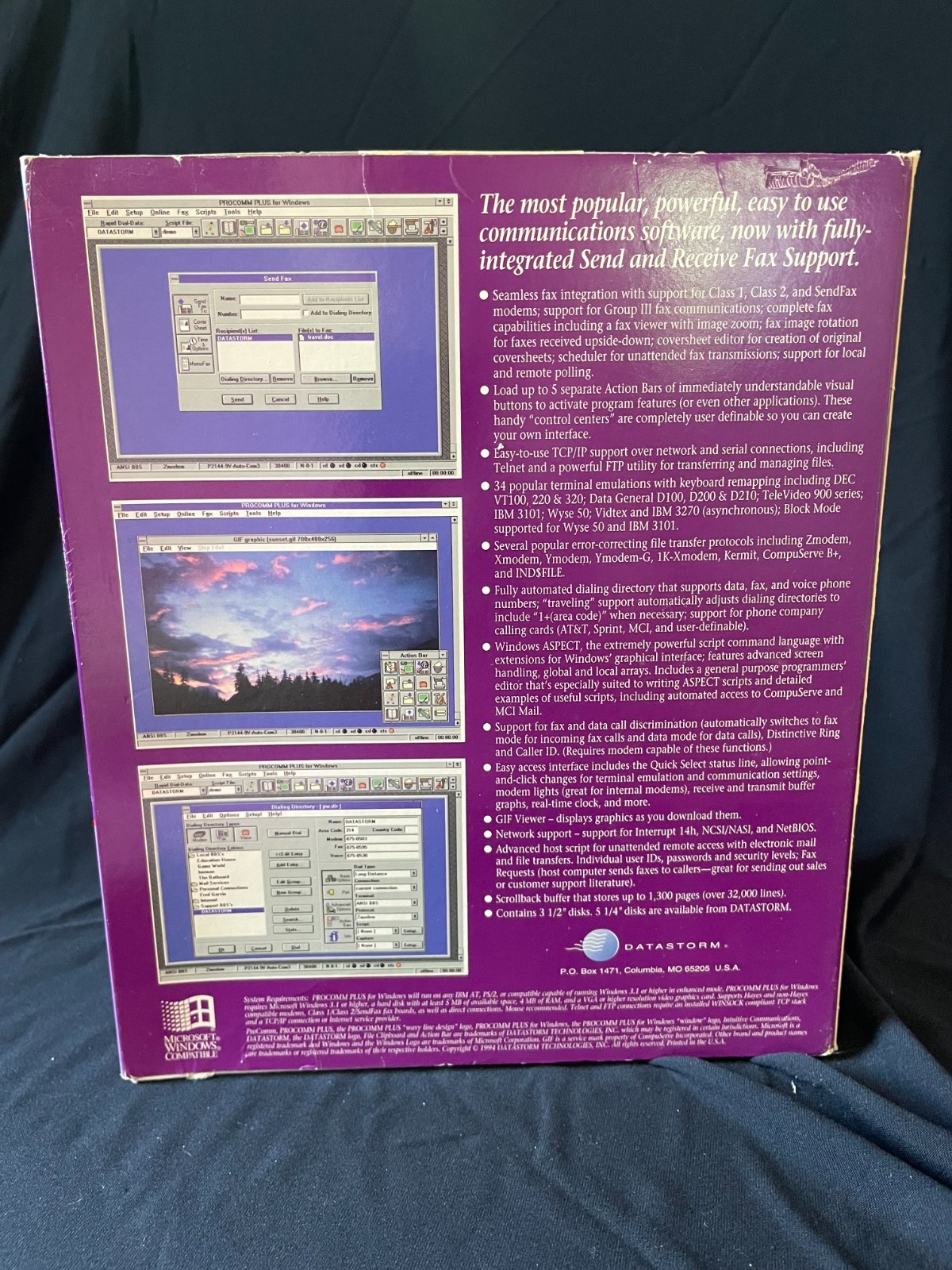 Vintage Procomm Plus for Windows – Intuitive Data & Fax Communications Software