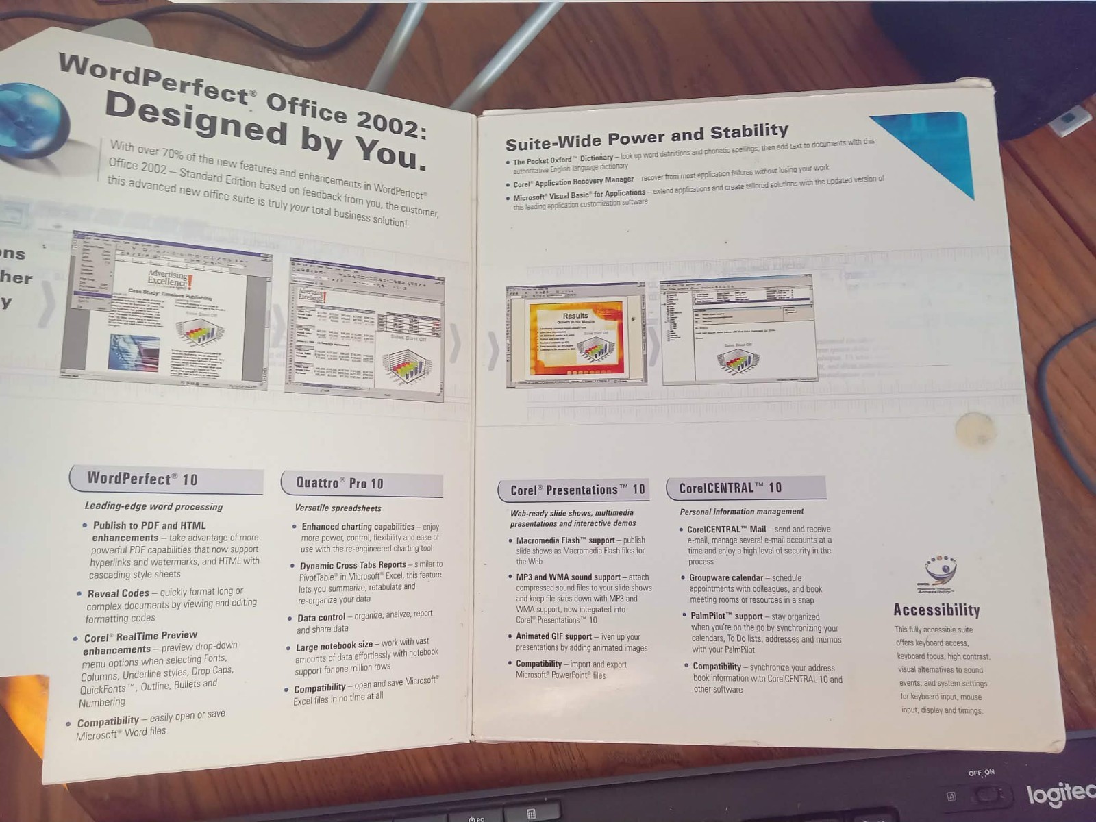 Corel WordPerfect Office 2002 DISCS & Book, Pre-owned VERY GOOD