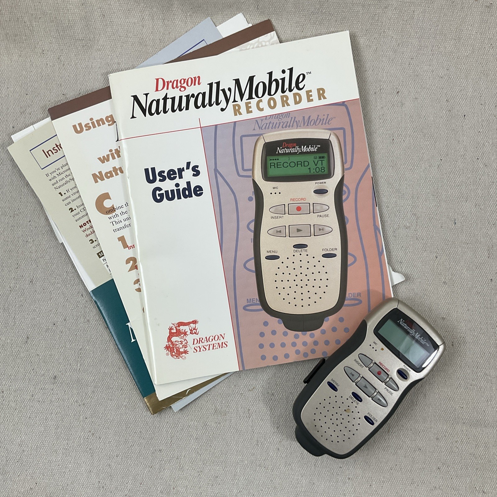 Dragon Systems NaturallyMobile Recorder Voice R1 Model #053200000