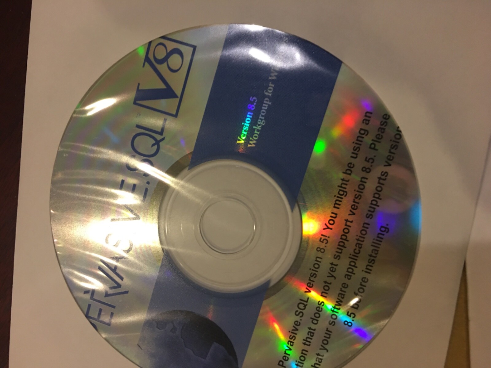 NEW 4 CDs Pervasive.SQL Server version 8.5 for Windows/Linux/Netware/Workgroup