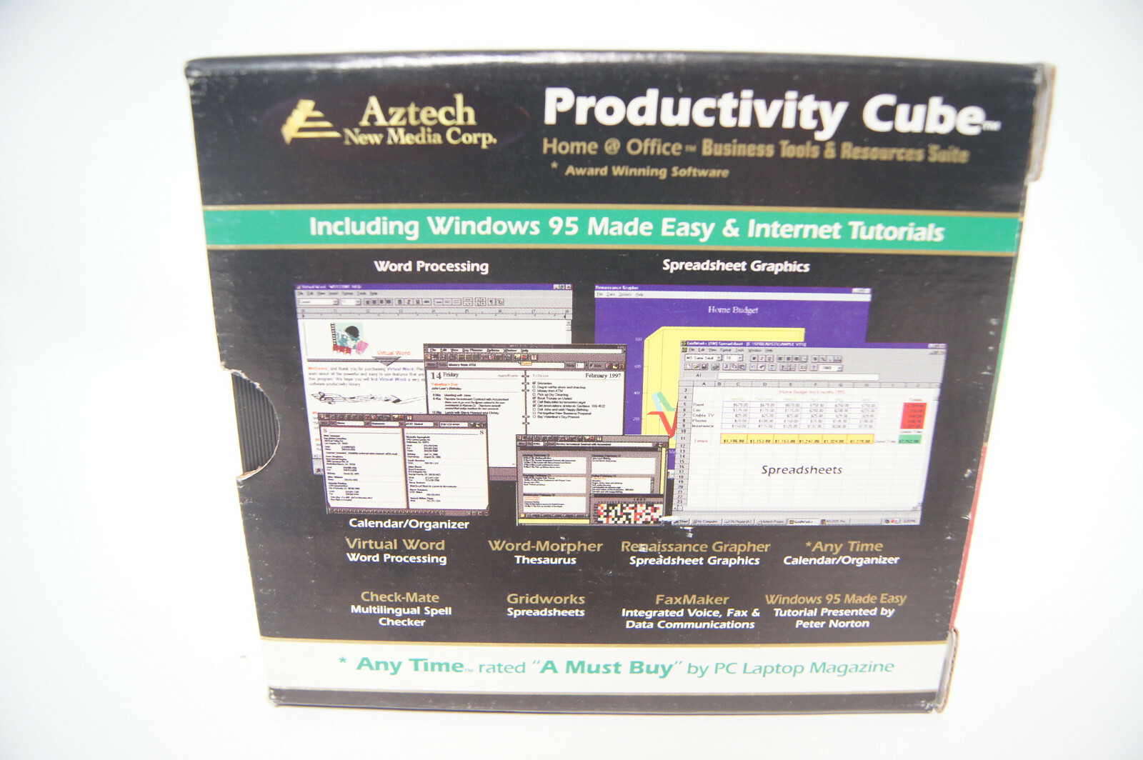 Aztech Productivity Cube Business Tools & Resources PC Computer Software Program