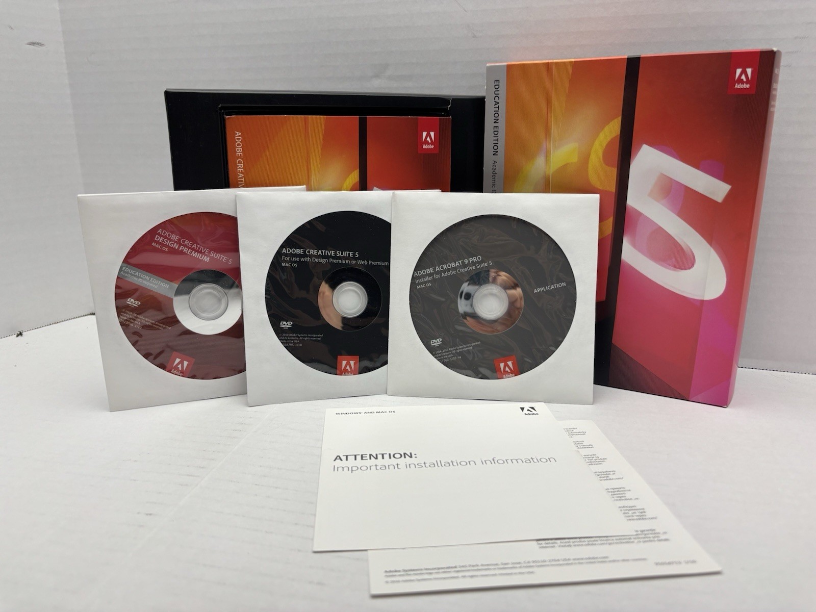 adobe cs5 design premium mac os educational edition id required Untested