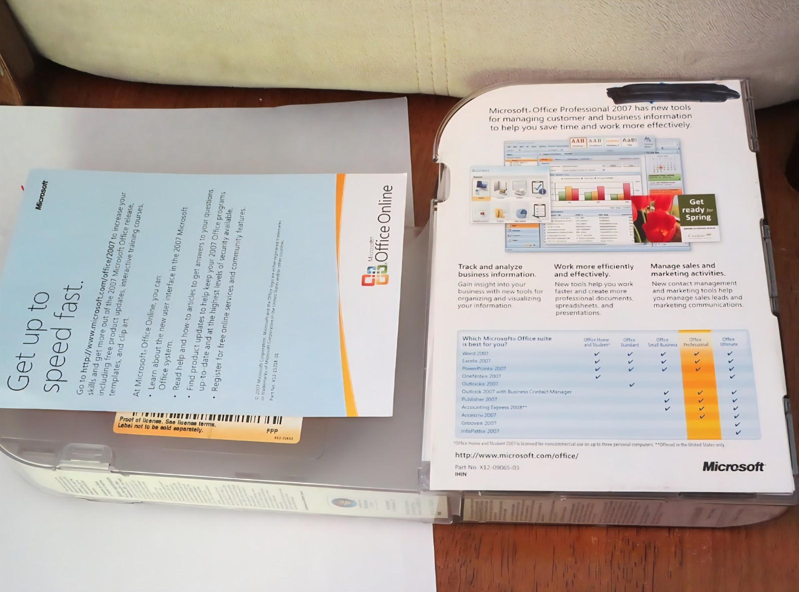 (NEW) 2007 MICROSOFT OFFICE PROFESSIONAL UPGRADE (2008 ACCT EXP) #SKU-269-11093