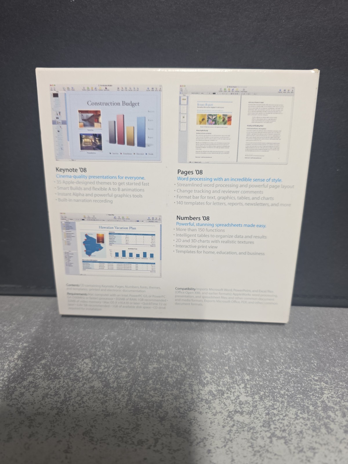 Apple – iWork ’08. PC, Mint, Free Shipping