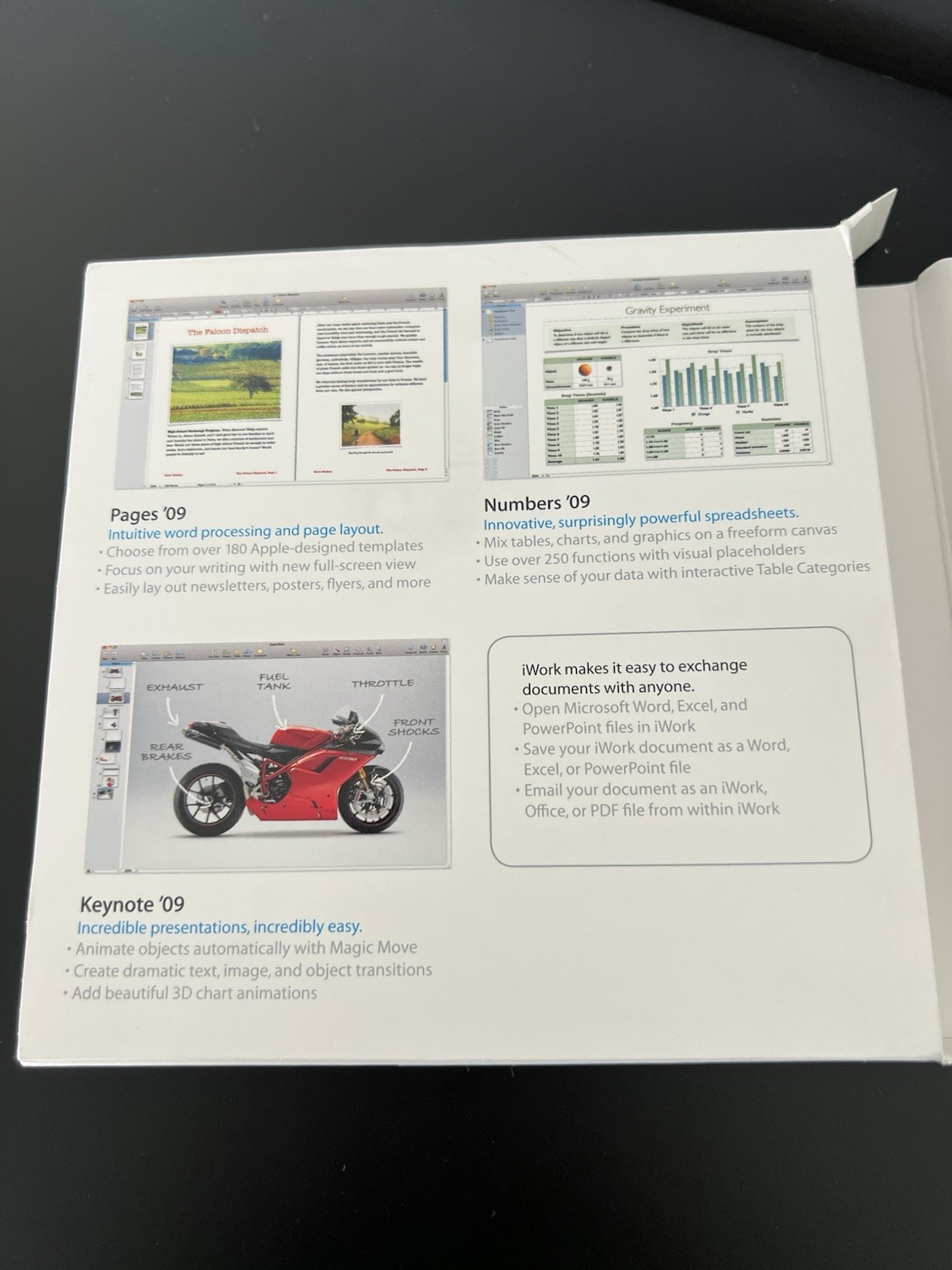 Apple iWork ’09- Full Version for Mac MB942Z/A
