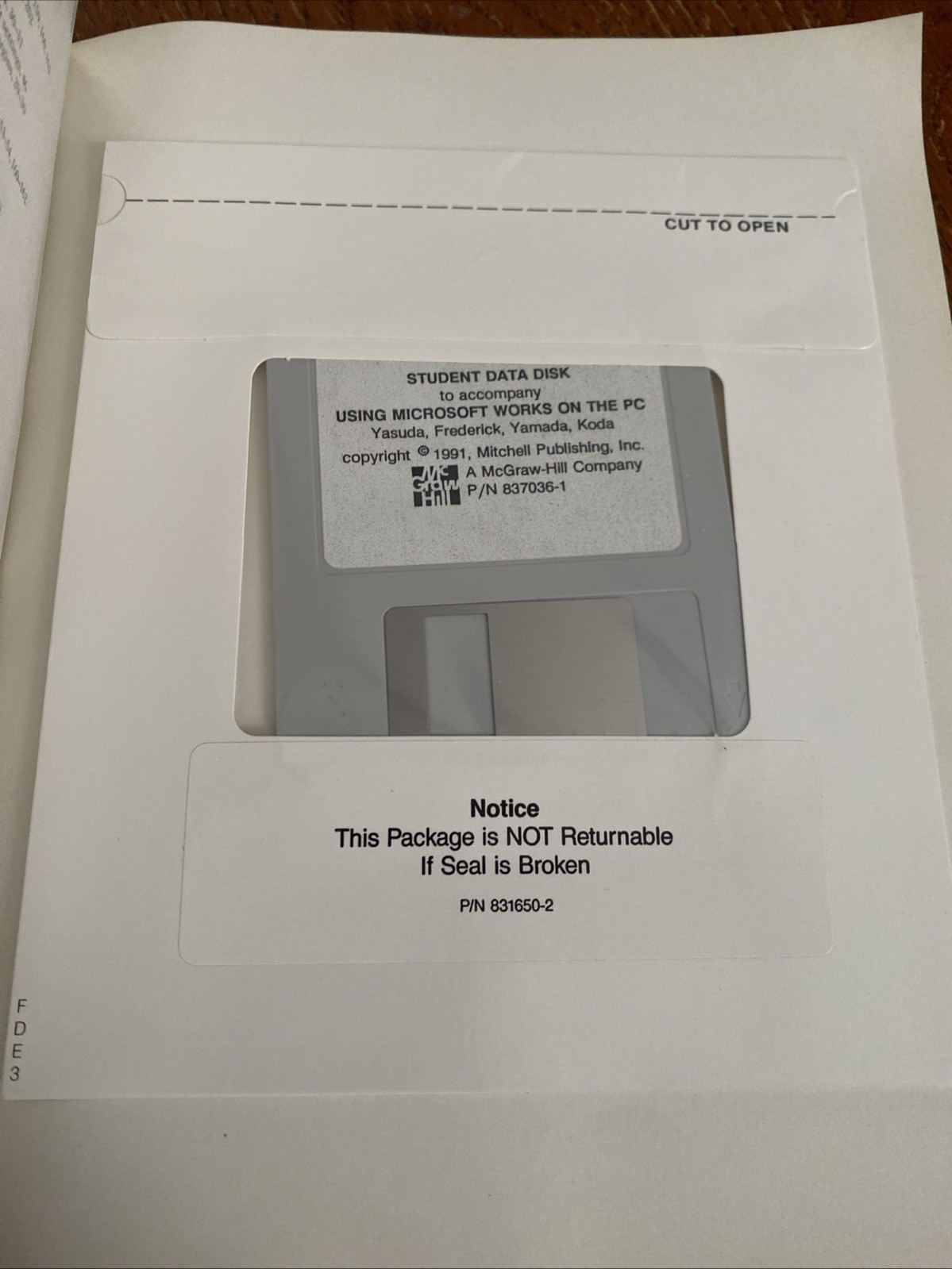 Vintage 1991 Using Microsoft Works 2.0 Disk Included Brand New