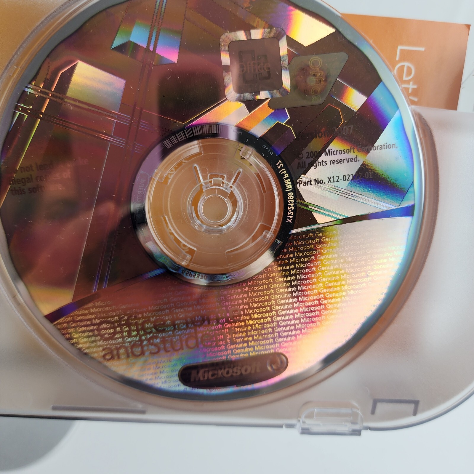 Microsoft MS Office 2007 Home & Student GENUINE Disc & Product Key w/ Case