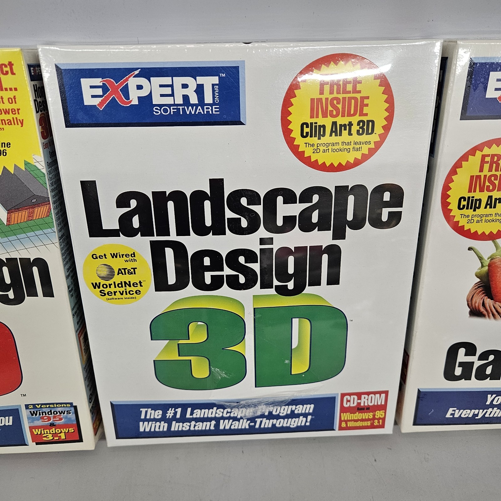 Vintage Expert Software Pc Big Box Lot Home Design Landscape Gardener New Rare