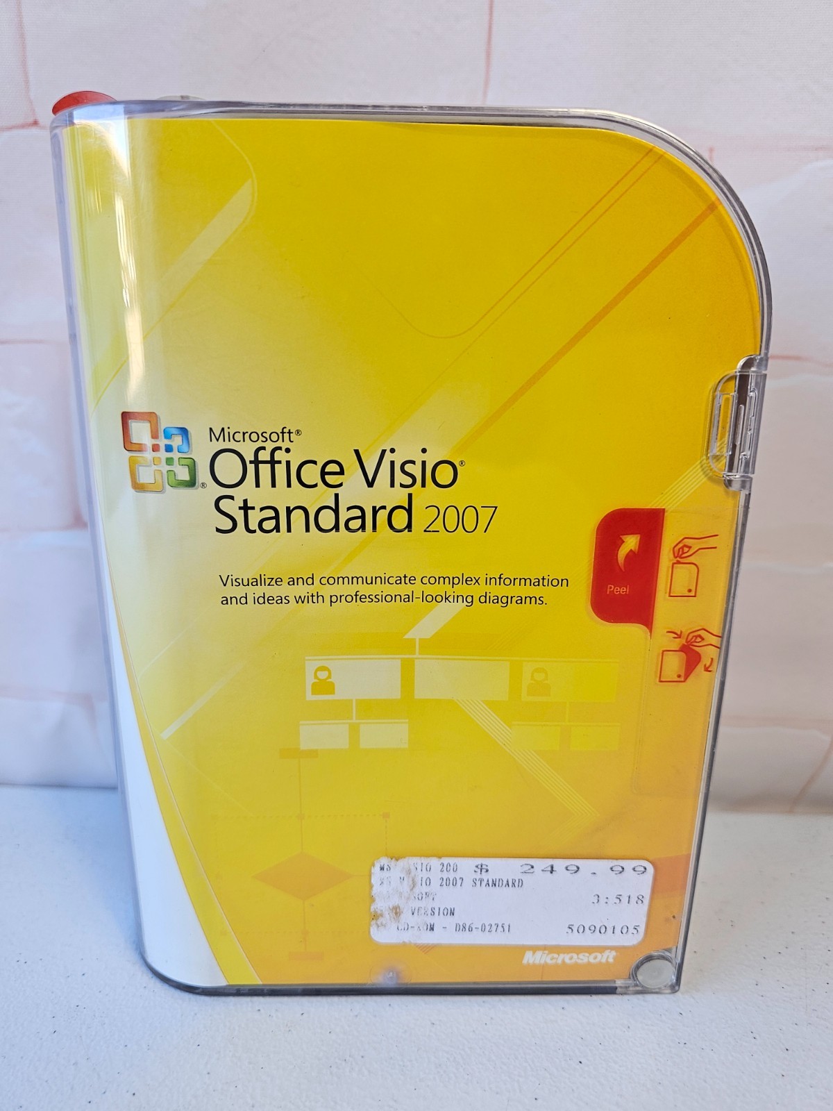 Microsoft Visio Standard 2007 PC New Sealed Skew D86-02751 Made in Puerto Rico