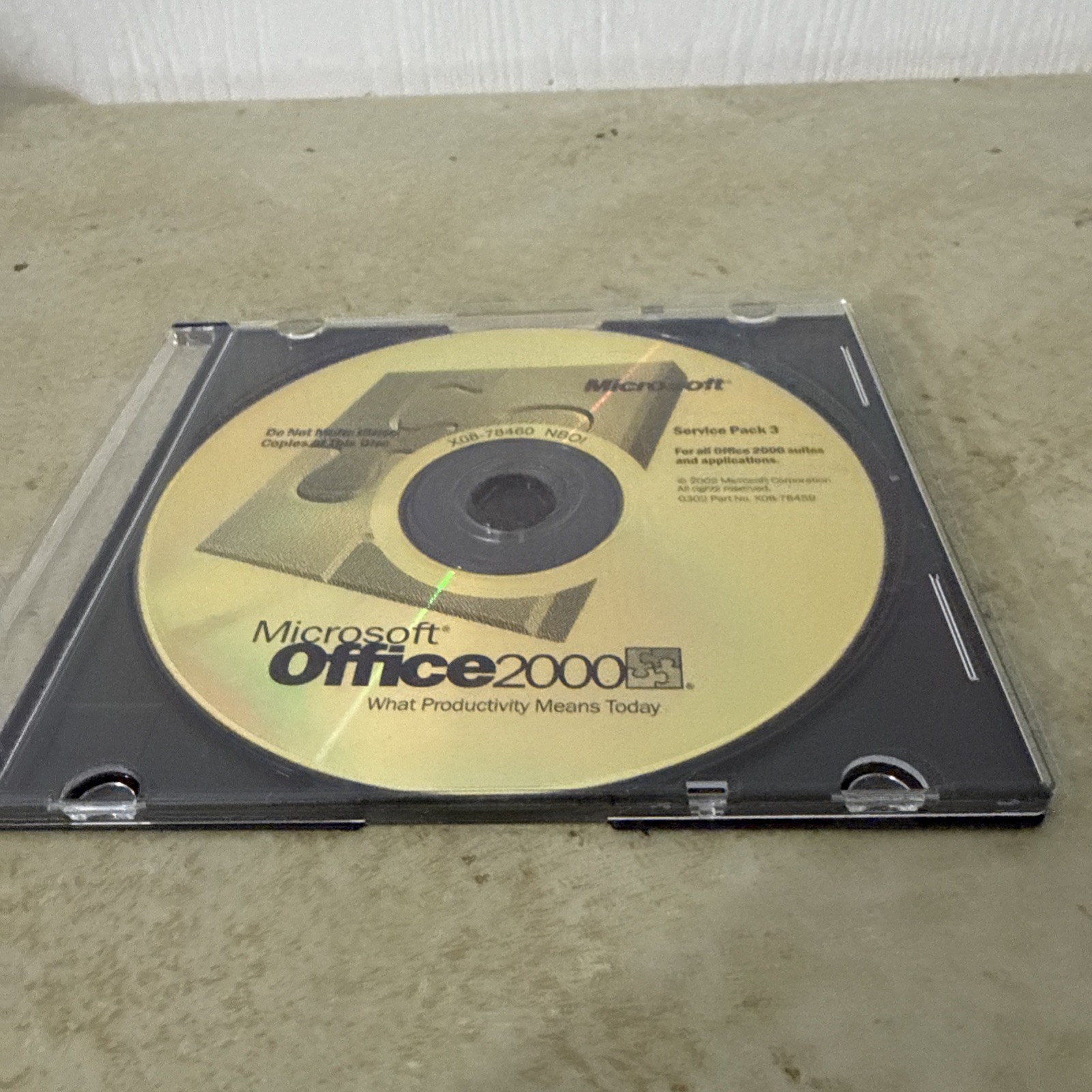 Microsoft Office 2000 Installation CD – Part No. X08-78459 – Disc Only