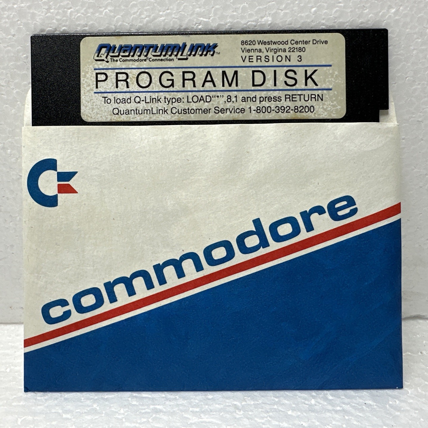 Commodore Quantum Link Program Disk Ver 3 – 5.25 Media