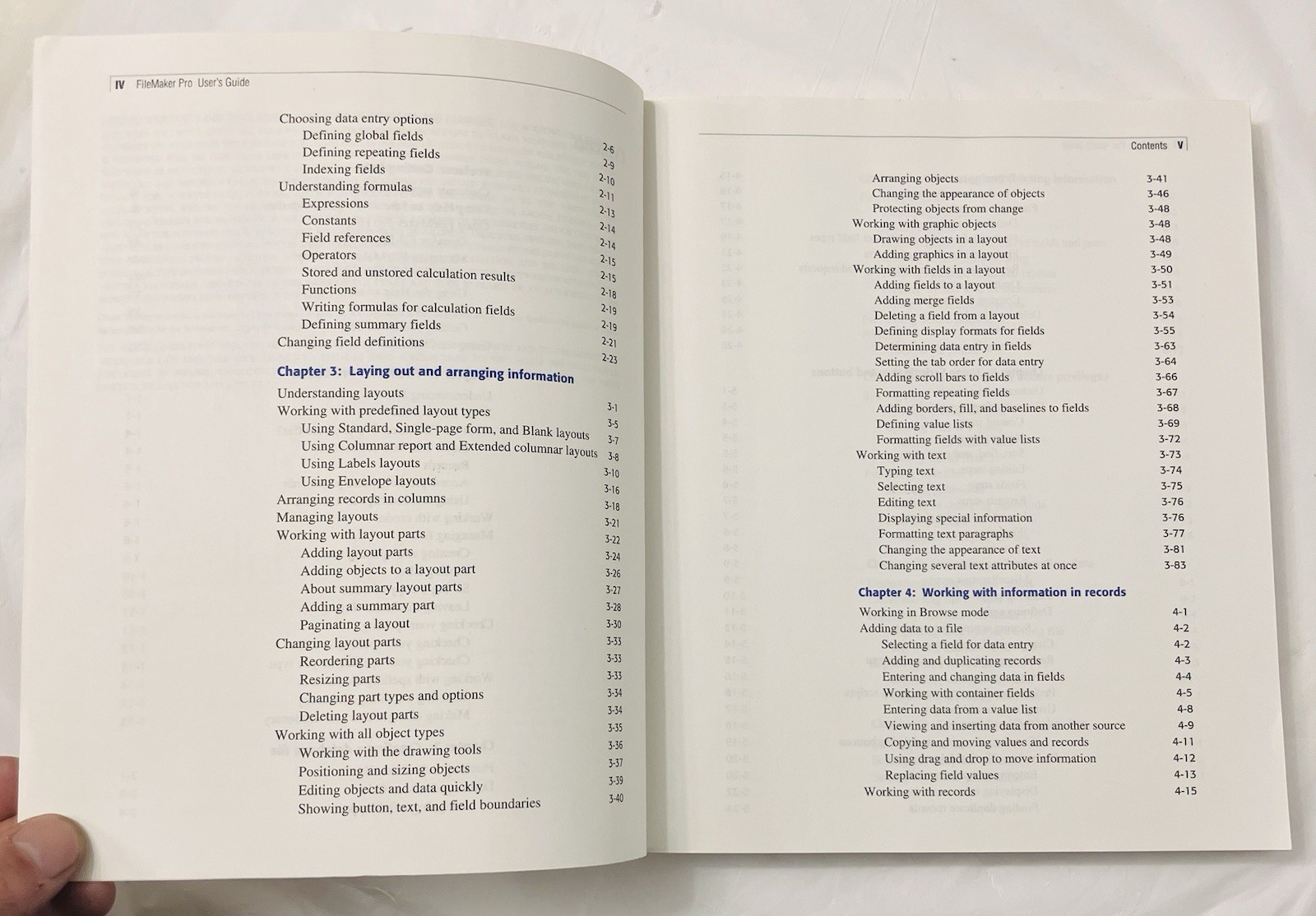 Claris FileMaker Pro User Guide Windows 95 Manual Vintage Database Software