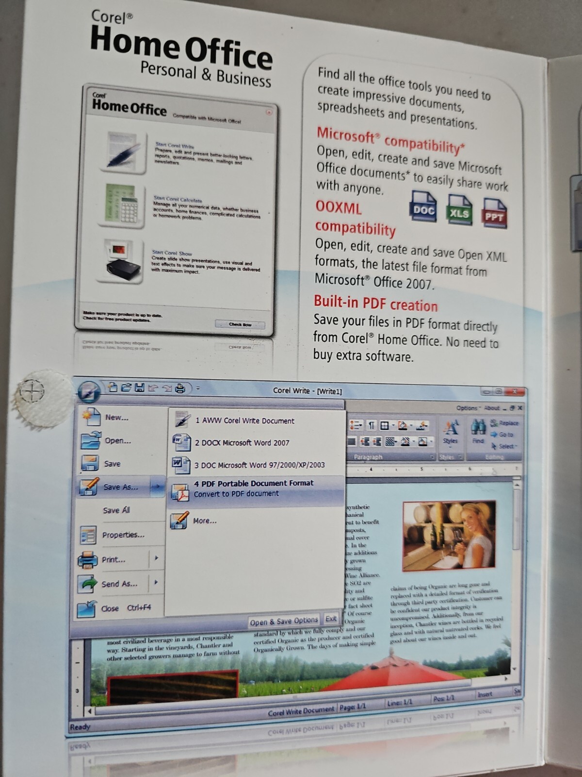 NEW SEALED Corel Home Office Personal & Business