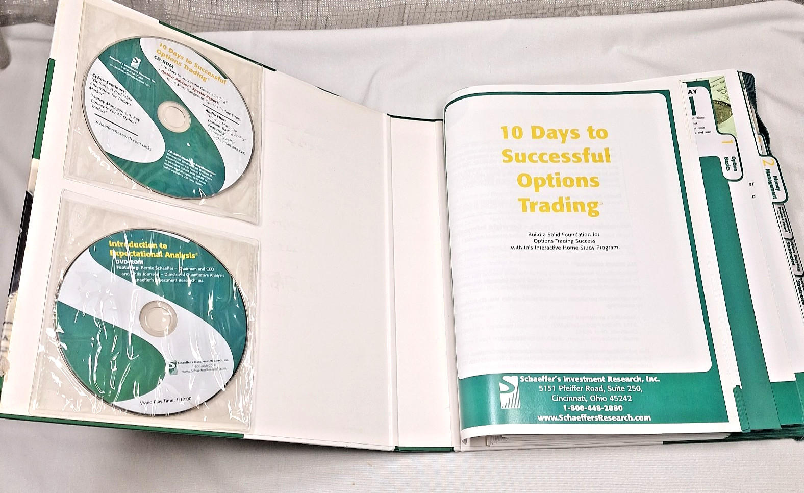 10 Days to Successful Options Trading Bernie Schaeffer DVD / CD