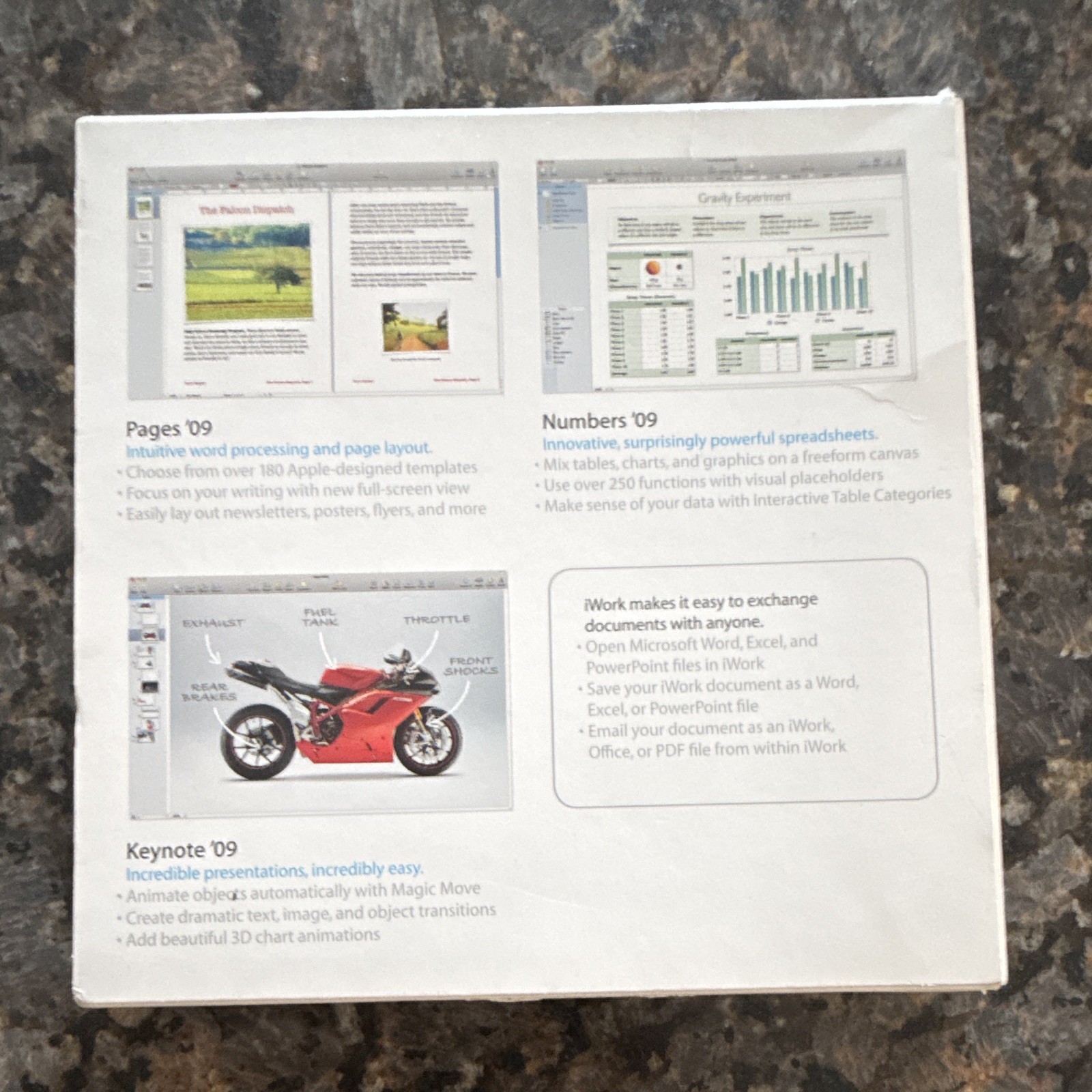Apple iWork Family Pack v9.0.3 for Mac DVD English 5-Device MB943Z/A
