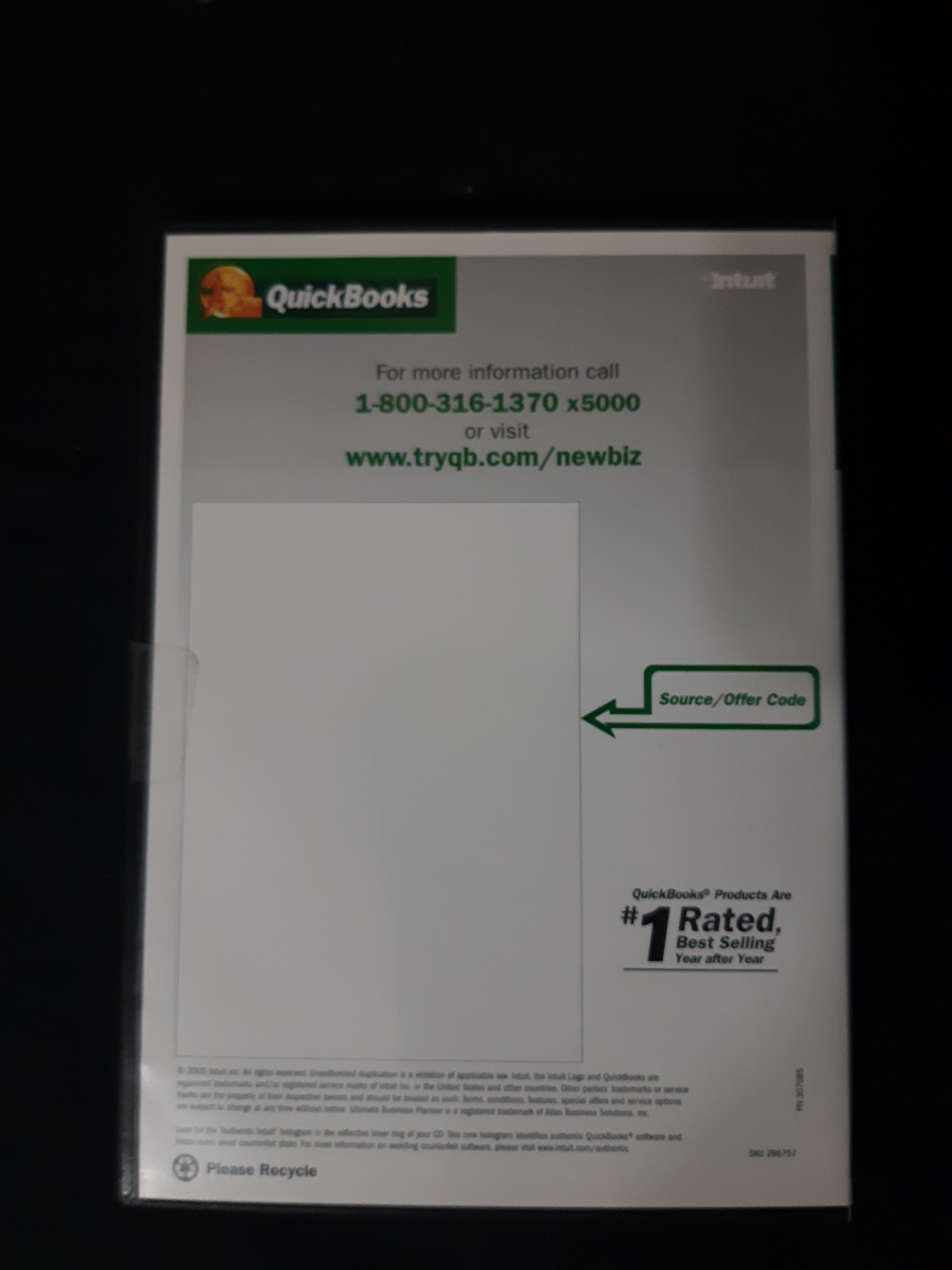 Quickbooks New Business Starter Kit Sealed.