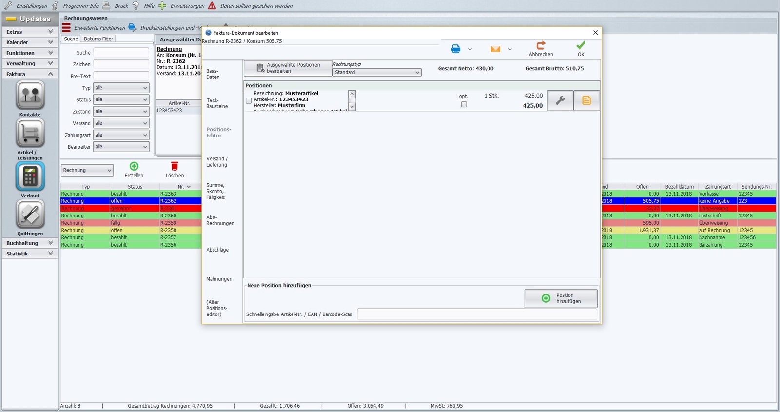 Professional Invoice Program, Software for eBay Dealers, Retail, Wholesale, Retail