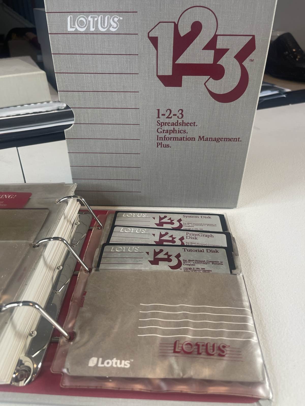 1984 Lotus 1-2-3 Release 1A Spreadsheet Software IBM PC Manual Box Set