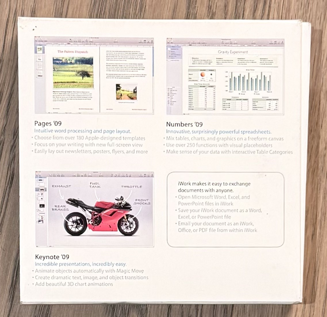 Apple iWork ’09 (Retail) (1 User/s) – Full Version for Mac MB942Z/A