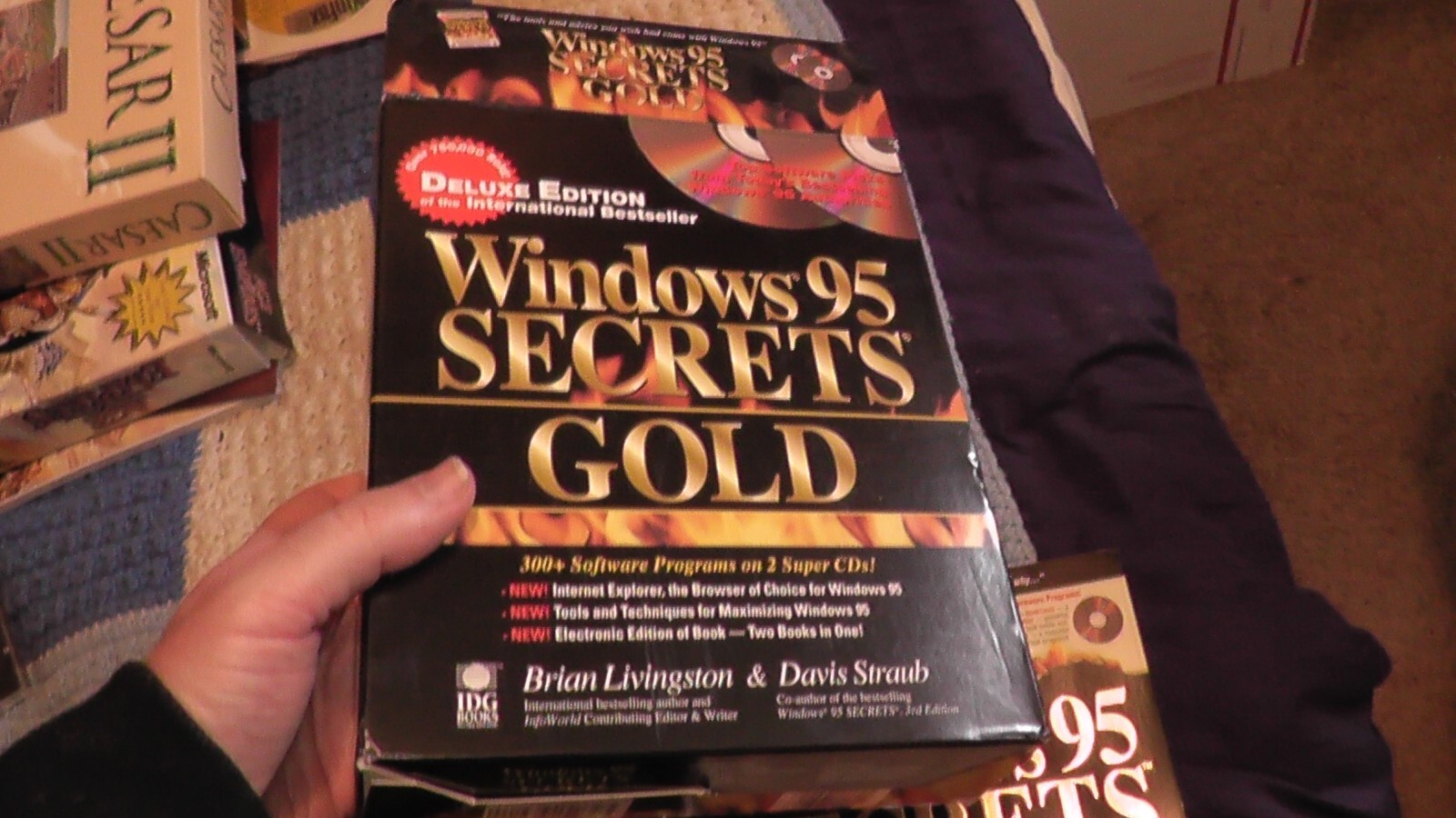 pc windows 95 secrets gold deluxe edition livingston straub big box book softwar