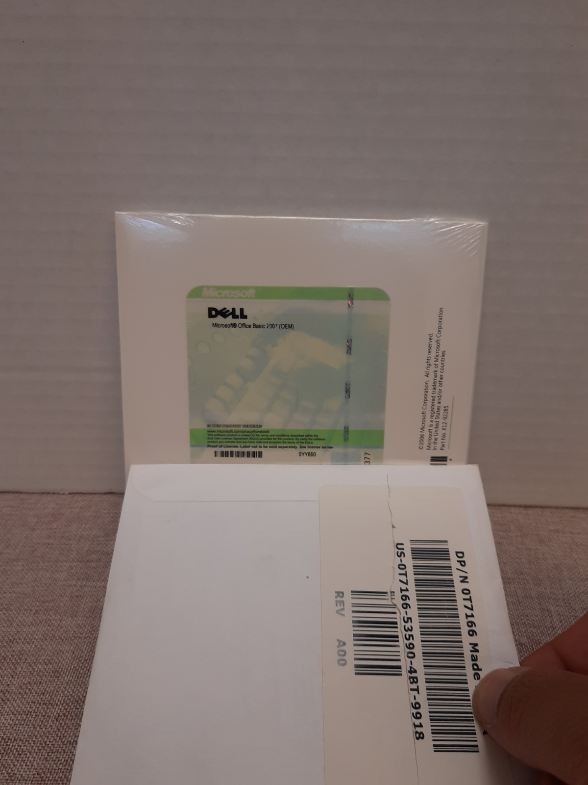 Microsoft Office Basic 2007 Full Version Dell 0YY660 W/ Product Key