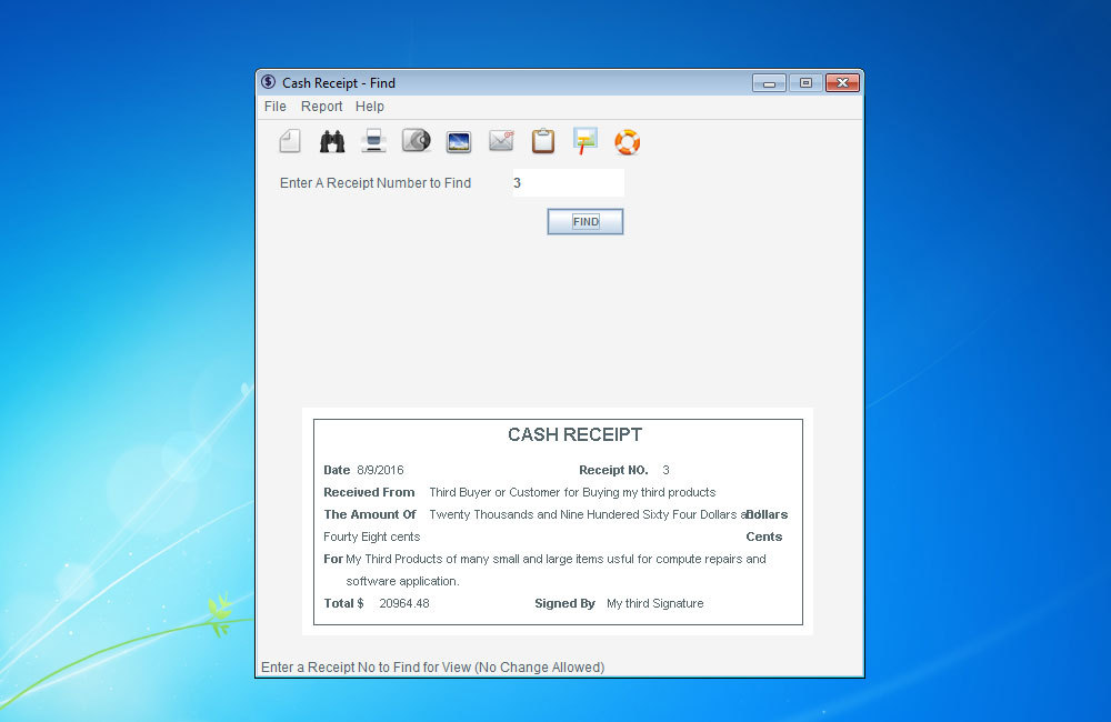 Cash Receipt Software Management App Generator Maker Billing Invoice ON SOFT02