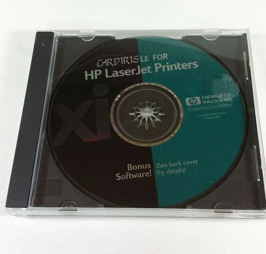 Cardiris LE For HP LaserJet Printers HP Software REPLACEMENT DISC ONLY 1998
